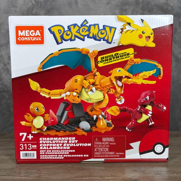 Mega Construx Pokémon Charmander Evolution Set New Sealed Ages 7+ - Picture 1 of 6